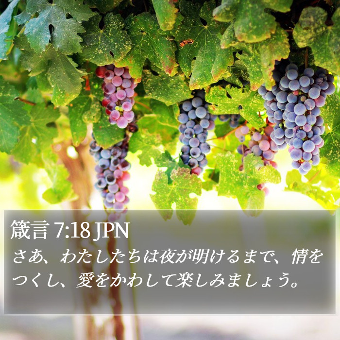 箴言 7:18 JPN Bible Study