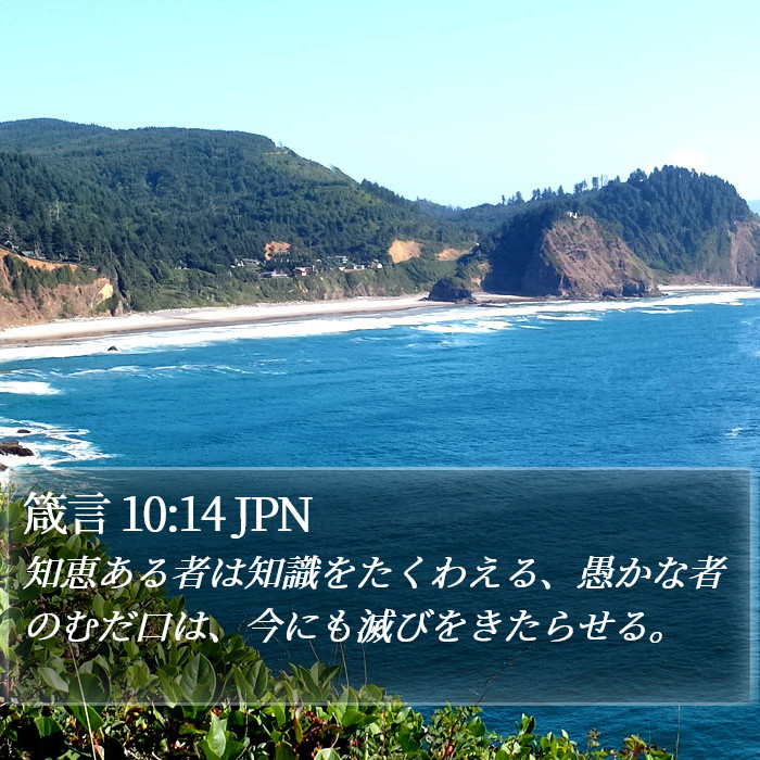 箴言 10:14 JPN Bible Study