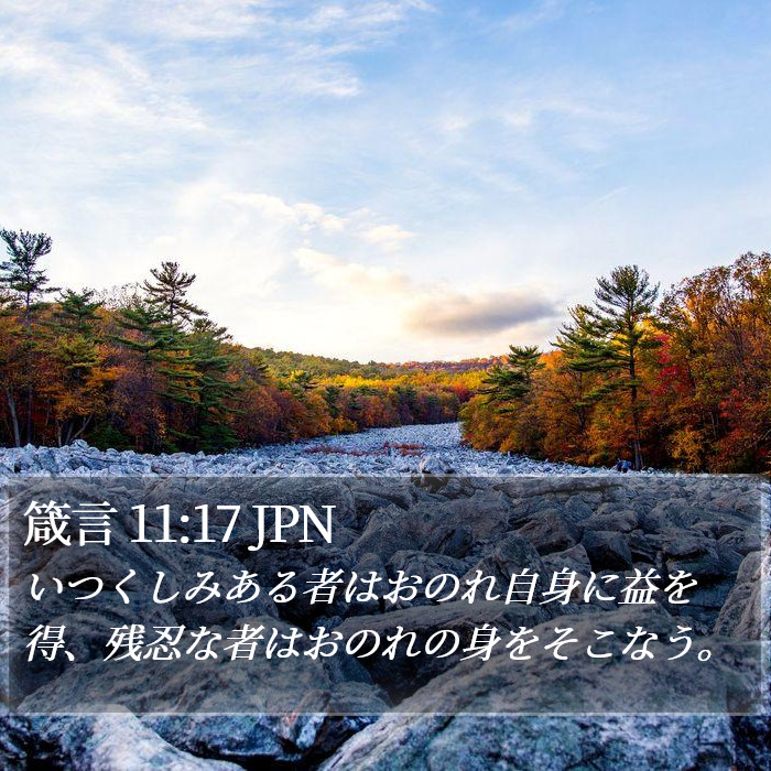 箴言 11:17 JPN Bible Study