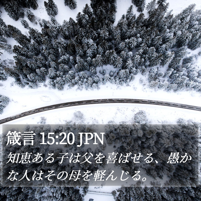 箴言 15:20 JPN Bible Study