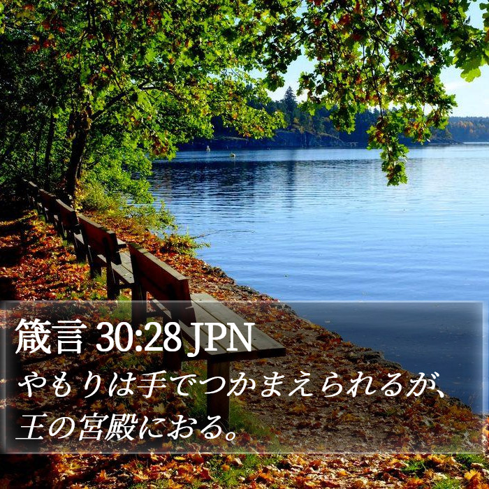 箴言 30:28 JPN Bible Study