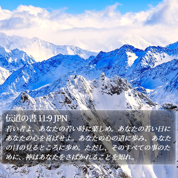 伝道の書 11:9 JPN Bible Study