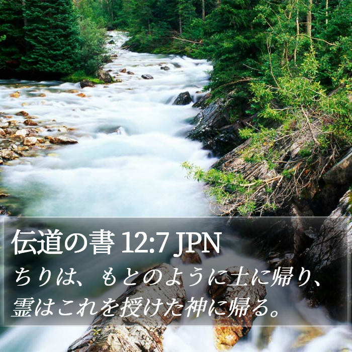 伝道の書 12:7 JPN Bible Study