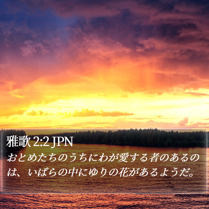 雅歌 2:2 JPN Bible Study