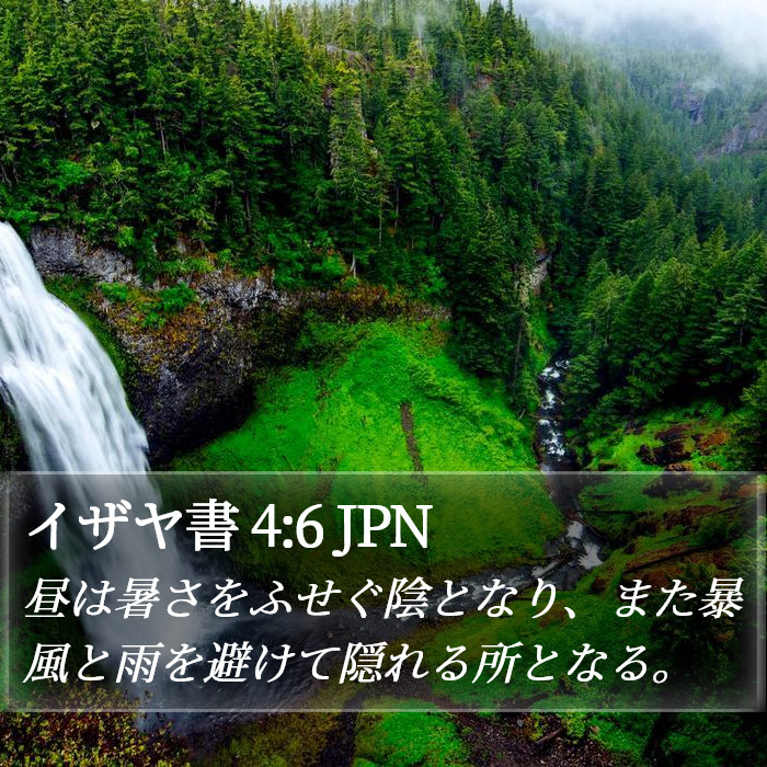 イザヤ書 4:6 JPN Bible Study