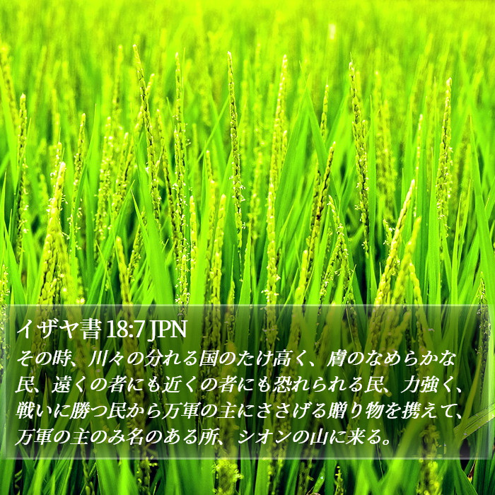 イザヤ書 18:7 JPN Bible Study