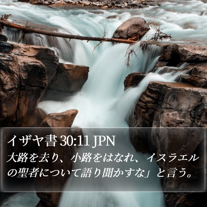 イザヤ書 30:11 JPN Bible Study