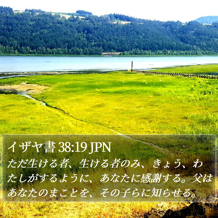 イザヤ書 38:19 JPN Bible Study