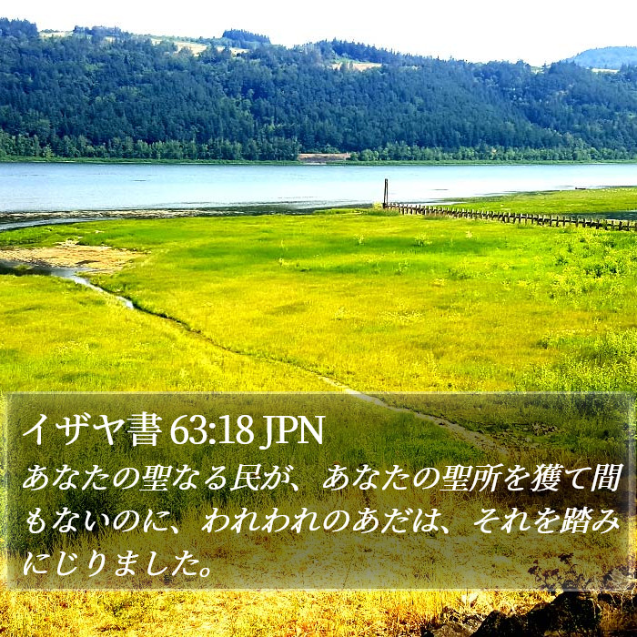 イザヤ書 63:18 JPN Bible Study