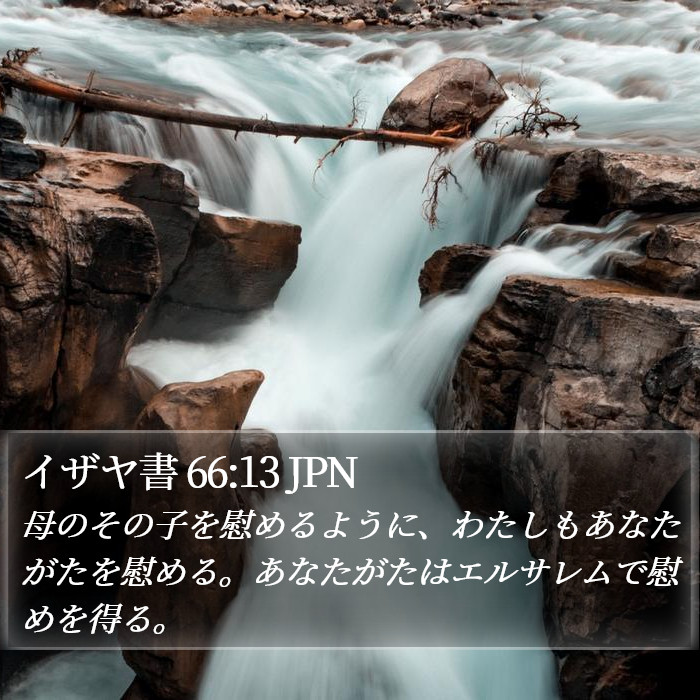 イザヤ書 66:13 JPN Bible Study