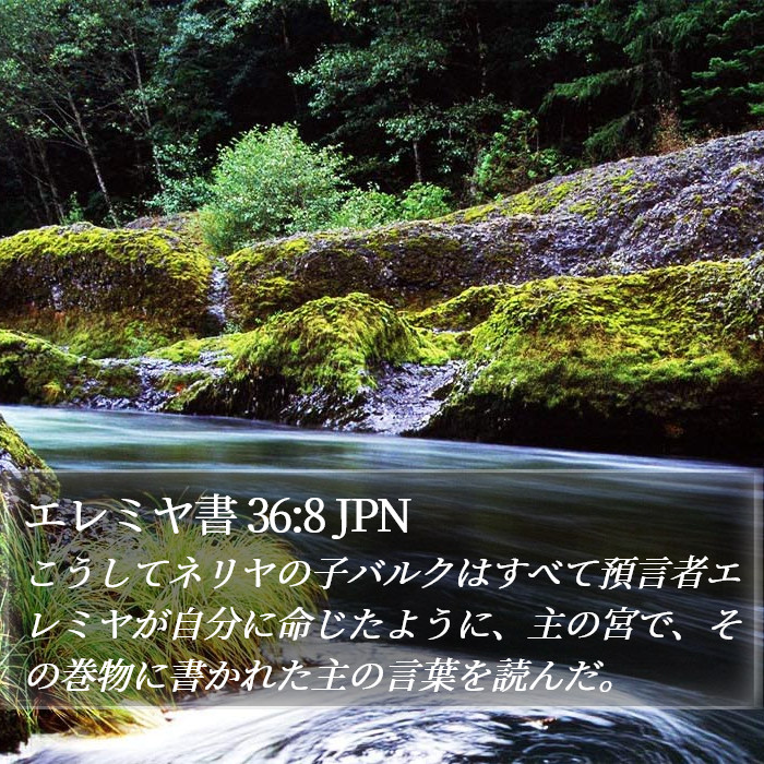 エレミヤ書 36:8 JPN Bible Study