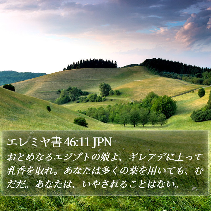 エレミヤ書 46:11 JPN Bible Study