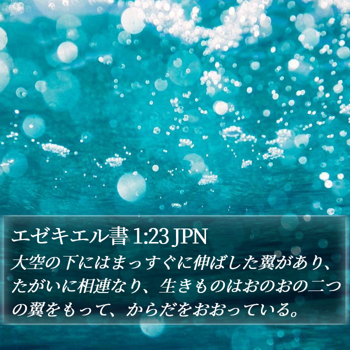 エゼキエル書 1:23 JPN Bible Study