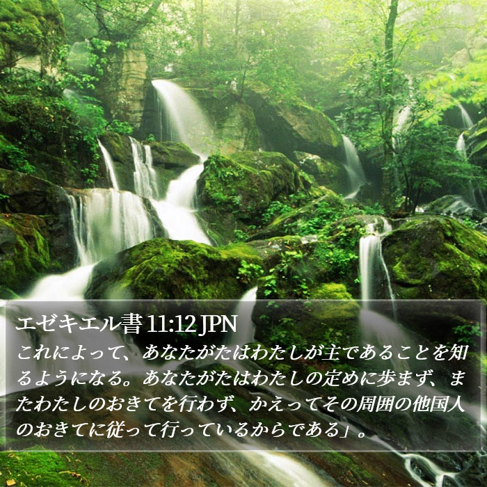 エゼキエル書 11:12 JPN Bible Study