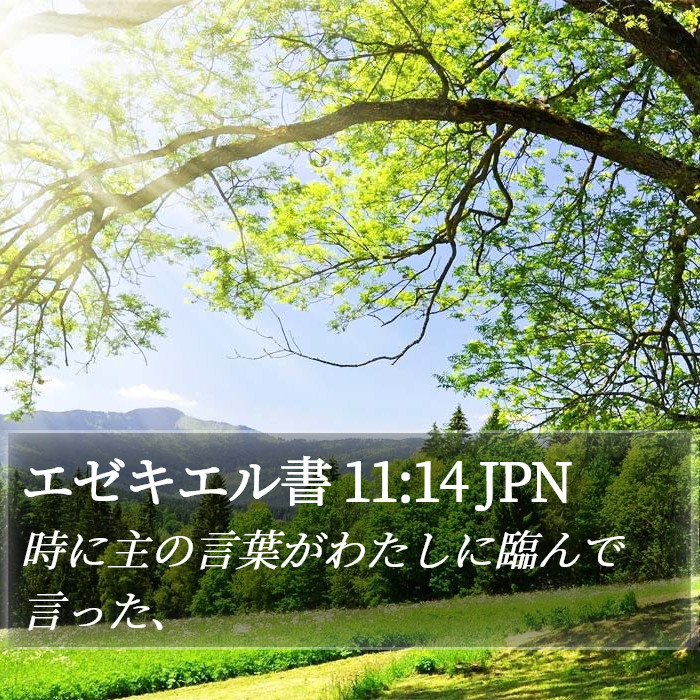 エゼキエル書 11:14 JPN Bible Study