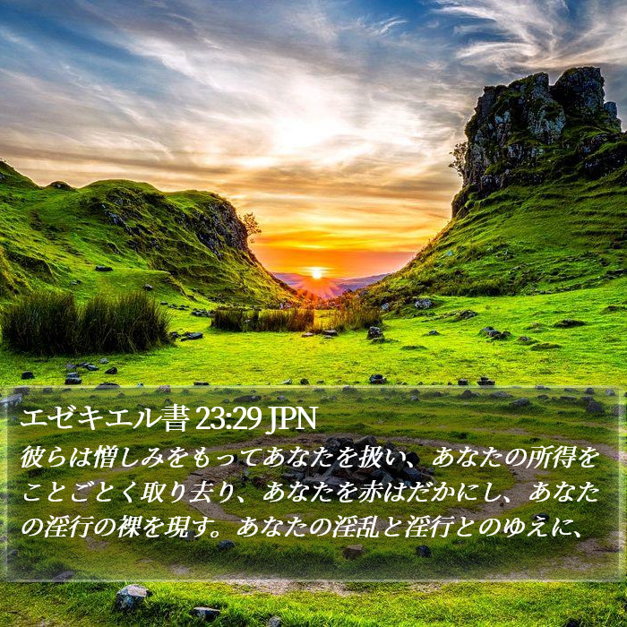 エゼキエル書 23:29 JPN Bible Study