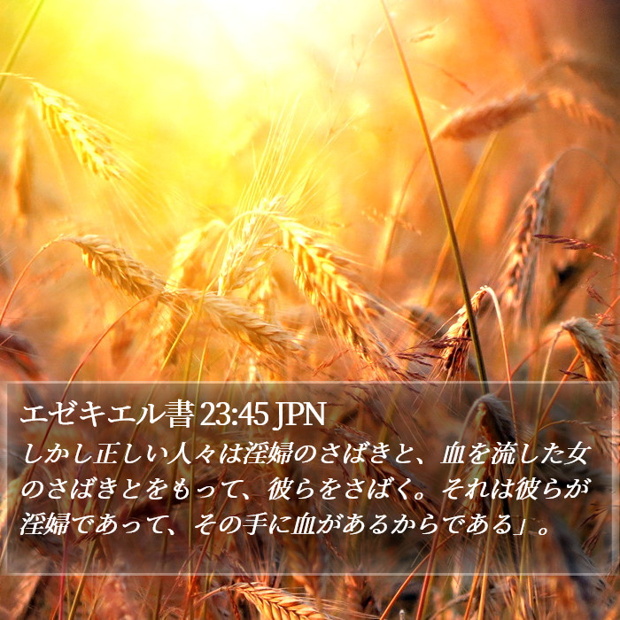 エゼキエル書 23:45 JPN Bible Study