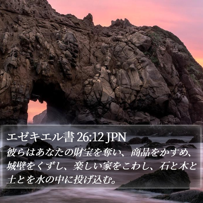 エゼキエル書 26:12 JPN Bible Study