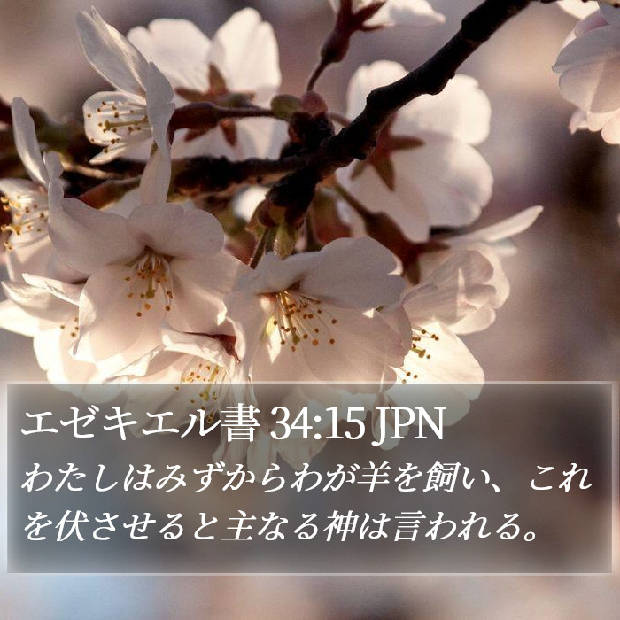 エゼキエル書 34:15 JPN Bible Study