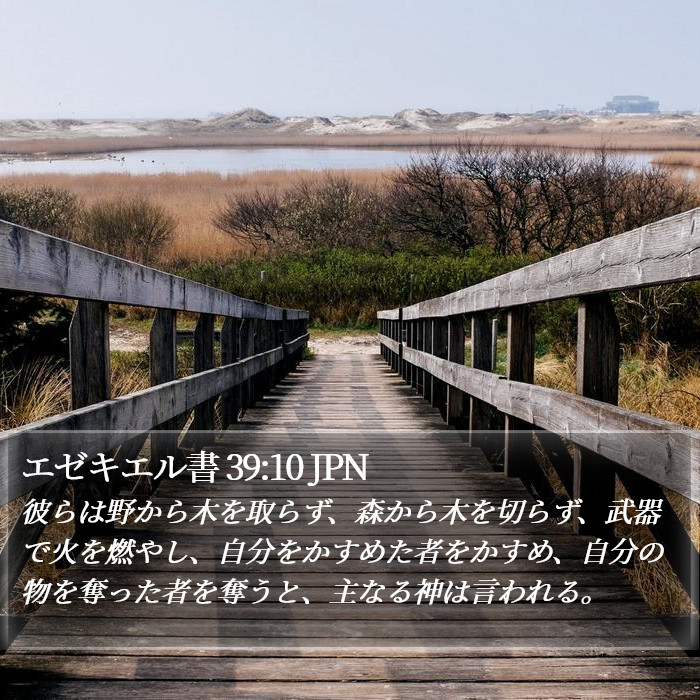 エゼキエル書 39:10 JPN Bible Study