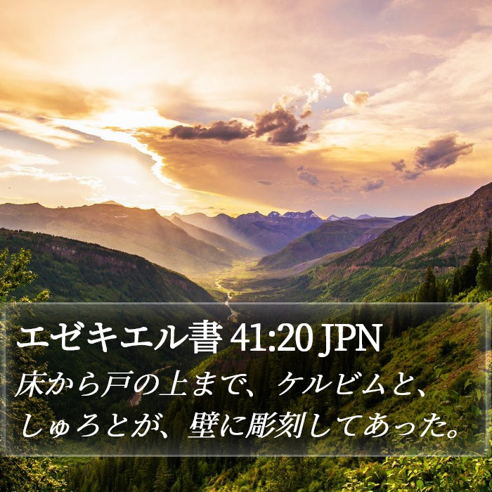 エゼキエル書 41:20 JPN Bible Study