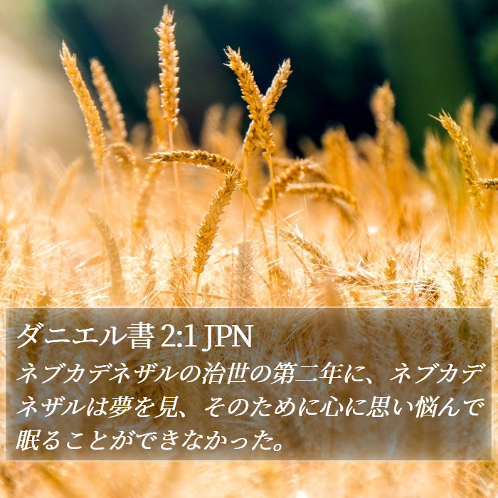 ダニエル書 2:1 JPN Bible Study