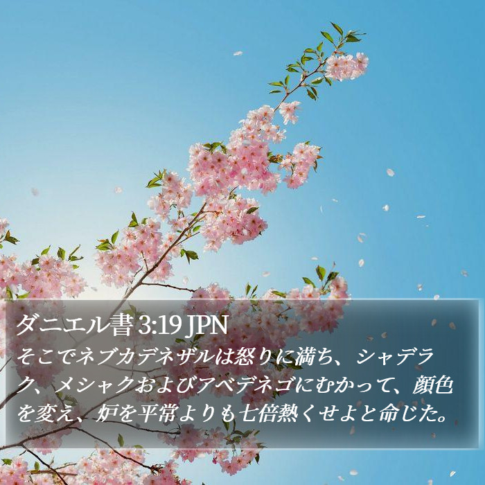 ダニエル書 3:19 JPN Bible Study