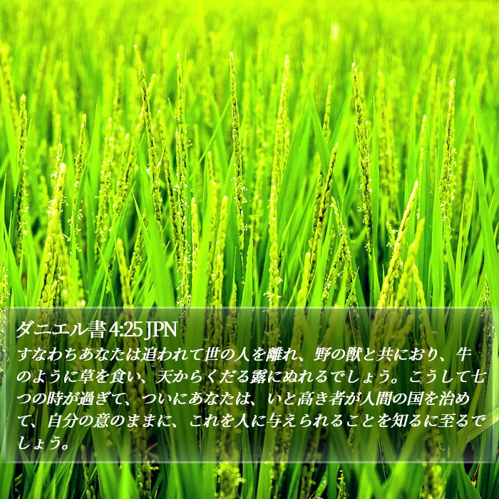 ダニエル書 4:25 JPN Bible Study