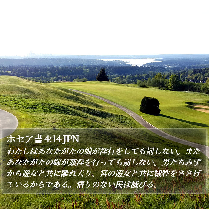 ホセア書 4:14 JPN Bible Study