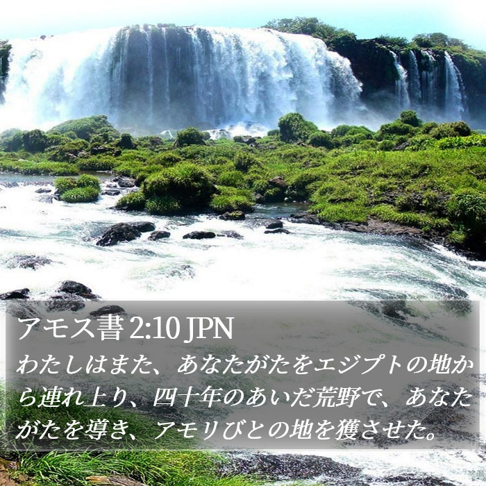 アモス書 2:10 JPN Bible Study