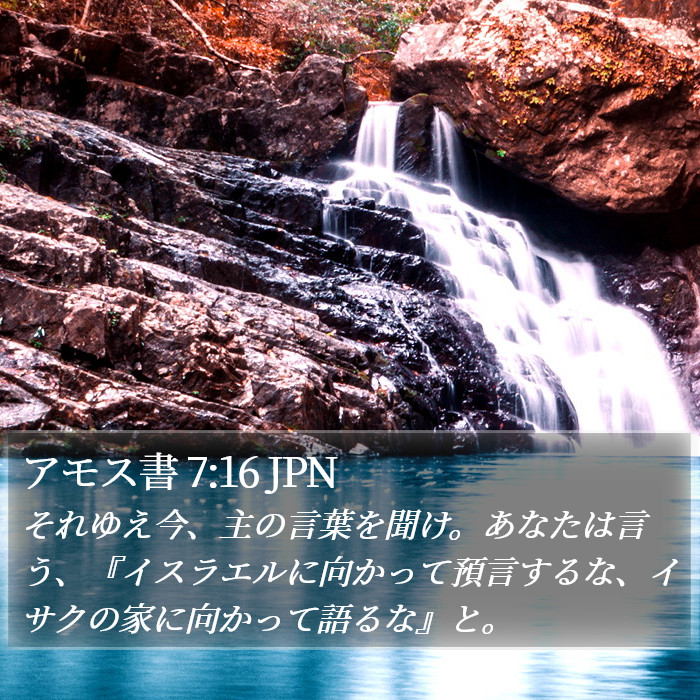 アモス書 7:16 JPN Bible Study