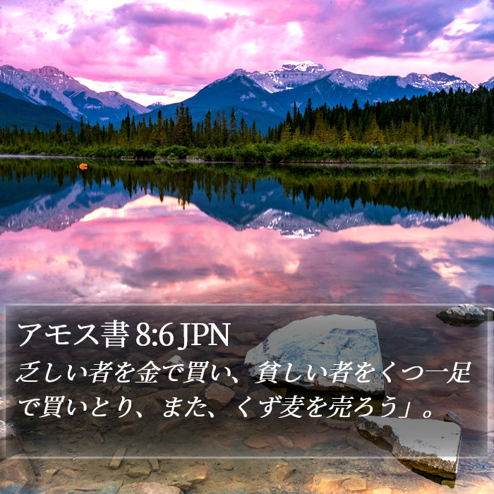 アモス書 8:6 JPN Bible Study