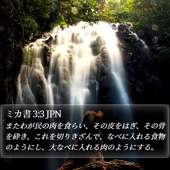 ミカ書 3:3 JPN Bible Study