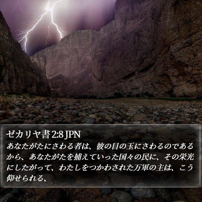 ゼカリヤ書 2:8 JPN Bible Study
