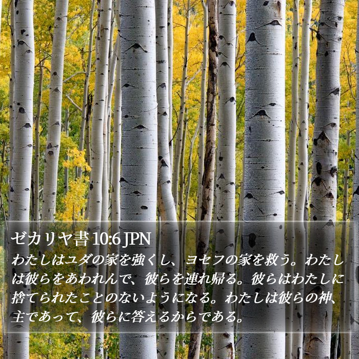 ゼカリヤ書 10:6 JPN Bible Study