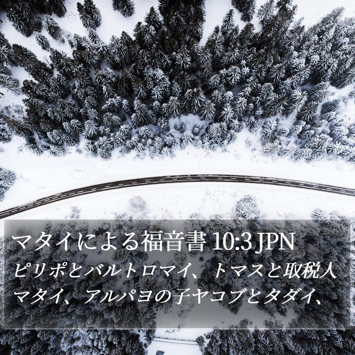 マタイによる福音書 10:3 JPN Bible Study