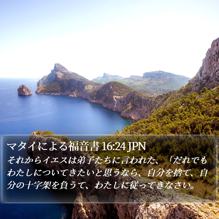 マタイによる福音書 16:24 JPN Bible Study