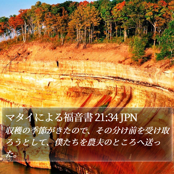 マタイによる福音書 21:34 JPN Bible Study