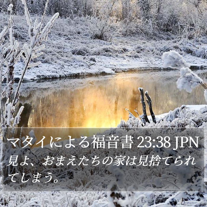 マタイによる福音書 23:38 JPN Bible Study