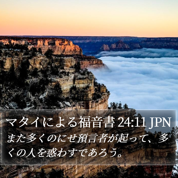 マタイによる福音書 24:11 JPN Bible Study