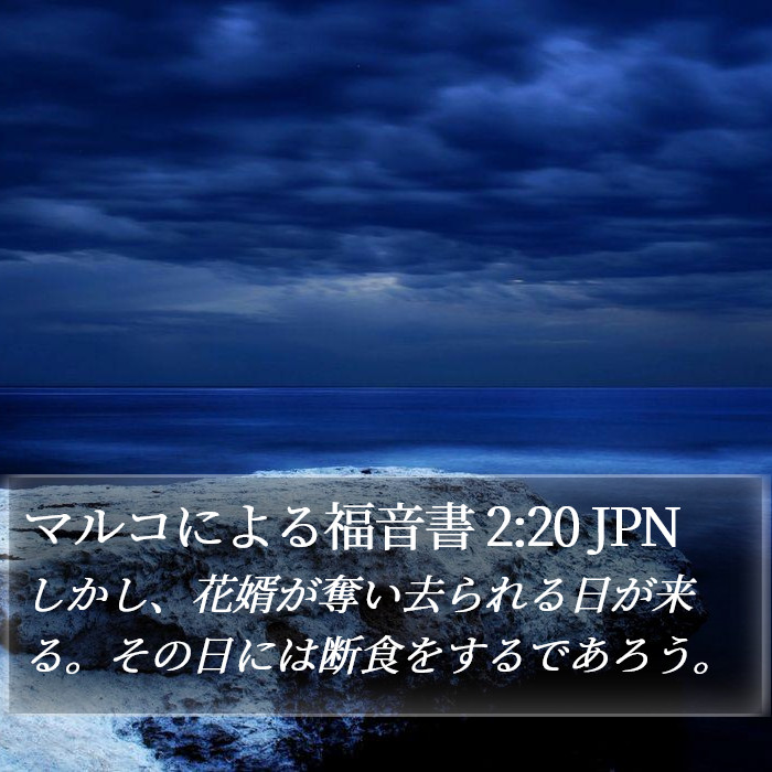 マルコによる福音書 2:20 JPN Bible Study