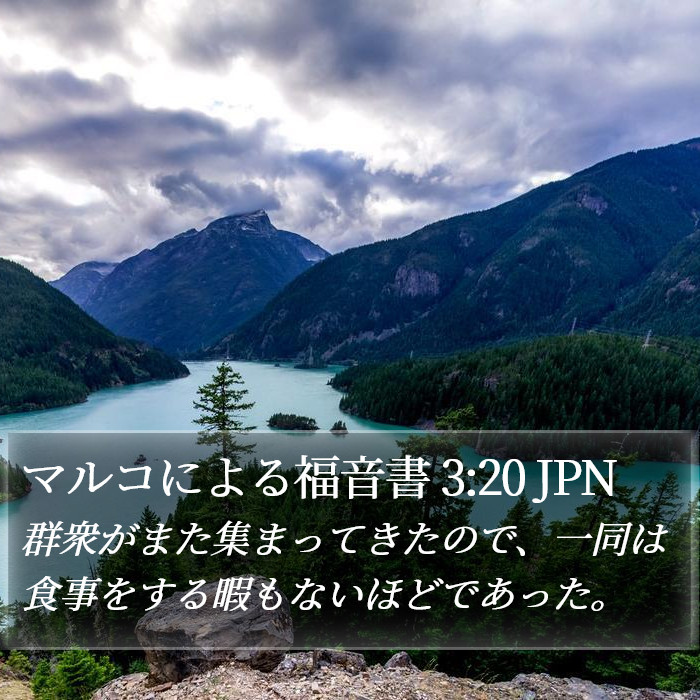 マルコによる福音書 3:20 JPN Bible Study