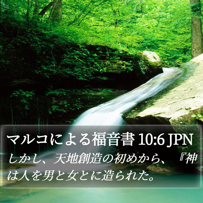 マルコによる福音書 10:6 JPN Bible Study