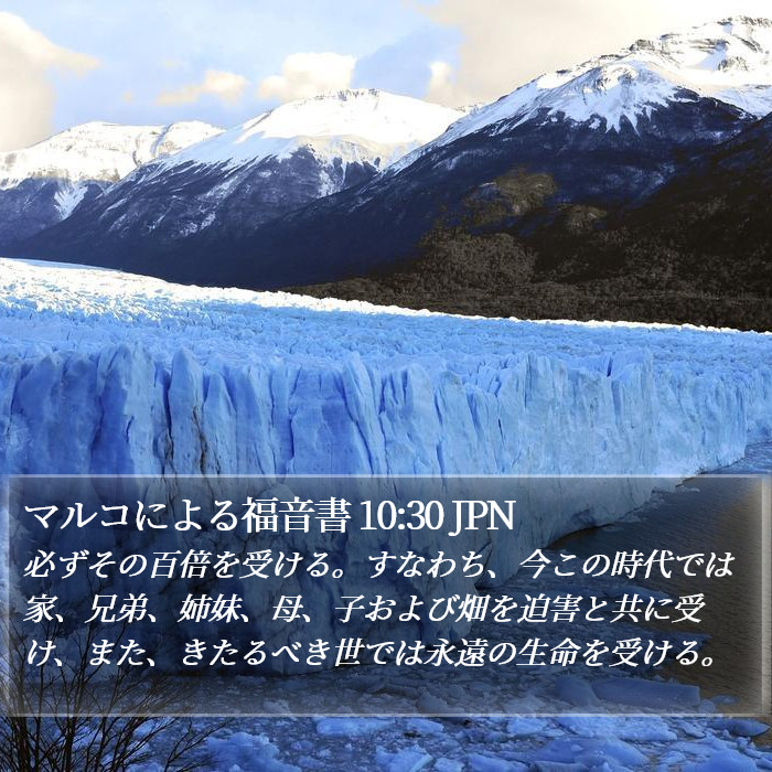 マルコによる福音書 10:30 JPN Bible Study