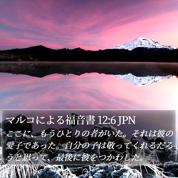 マルコによる福音書 12:6 JPN Bible Study