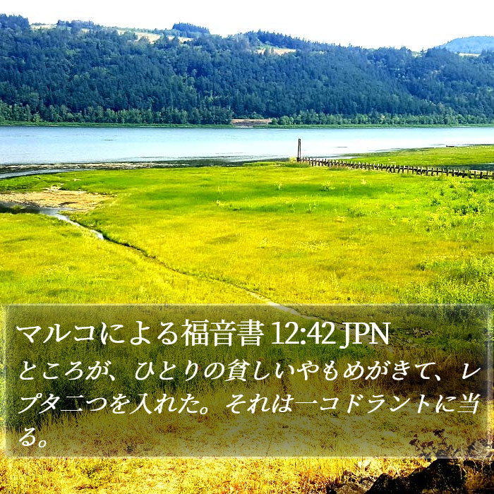 マルコによる福音書 12:42 JPN Bible Study