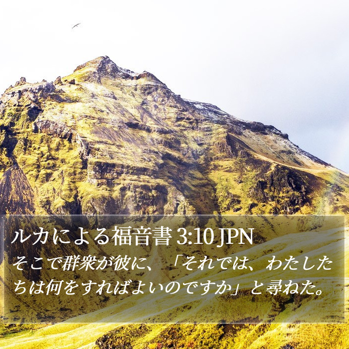 ルカによる福音書 3:10 JPN Bible Study