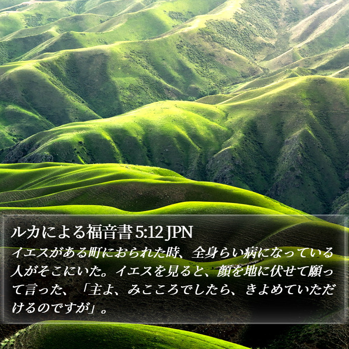 ルカによる福音書 5:12 JPN Bible Study