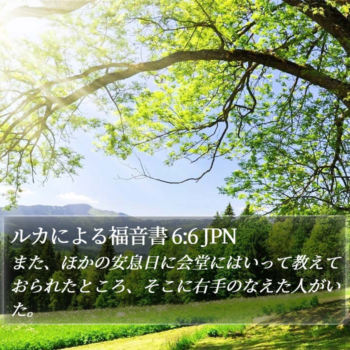 ルカによる福音書 6:6 JPN Bible Study