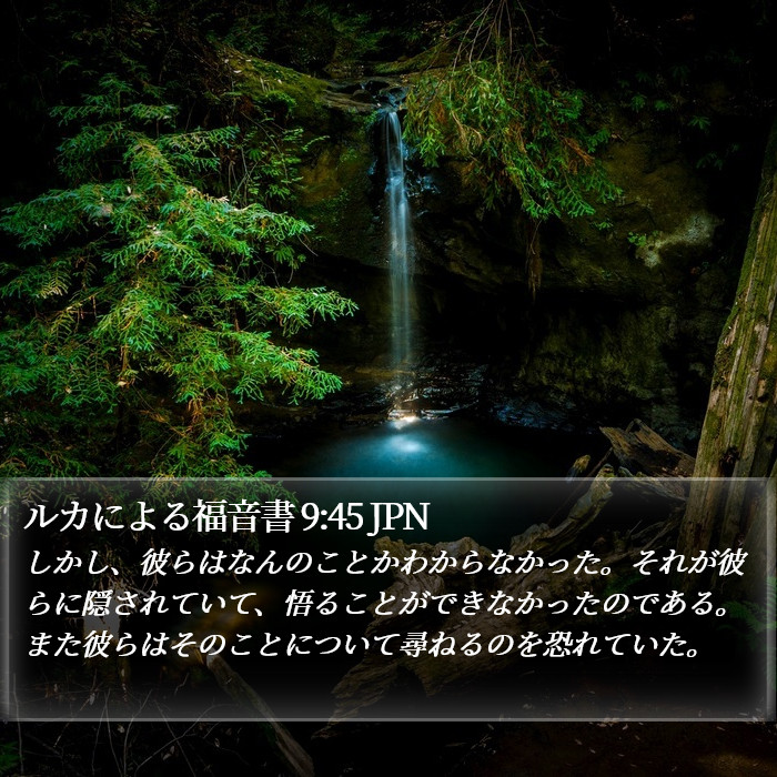 ルカによる福音書 9:45 JPN Bible Study